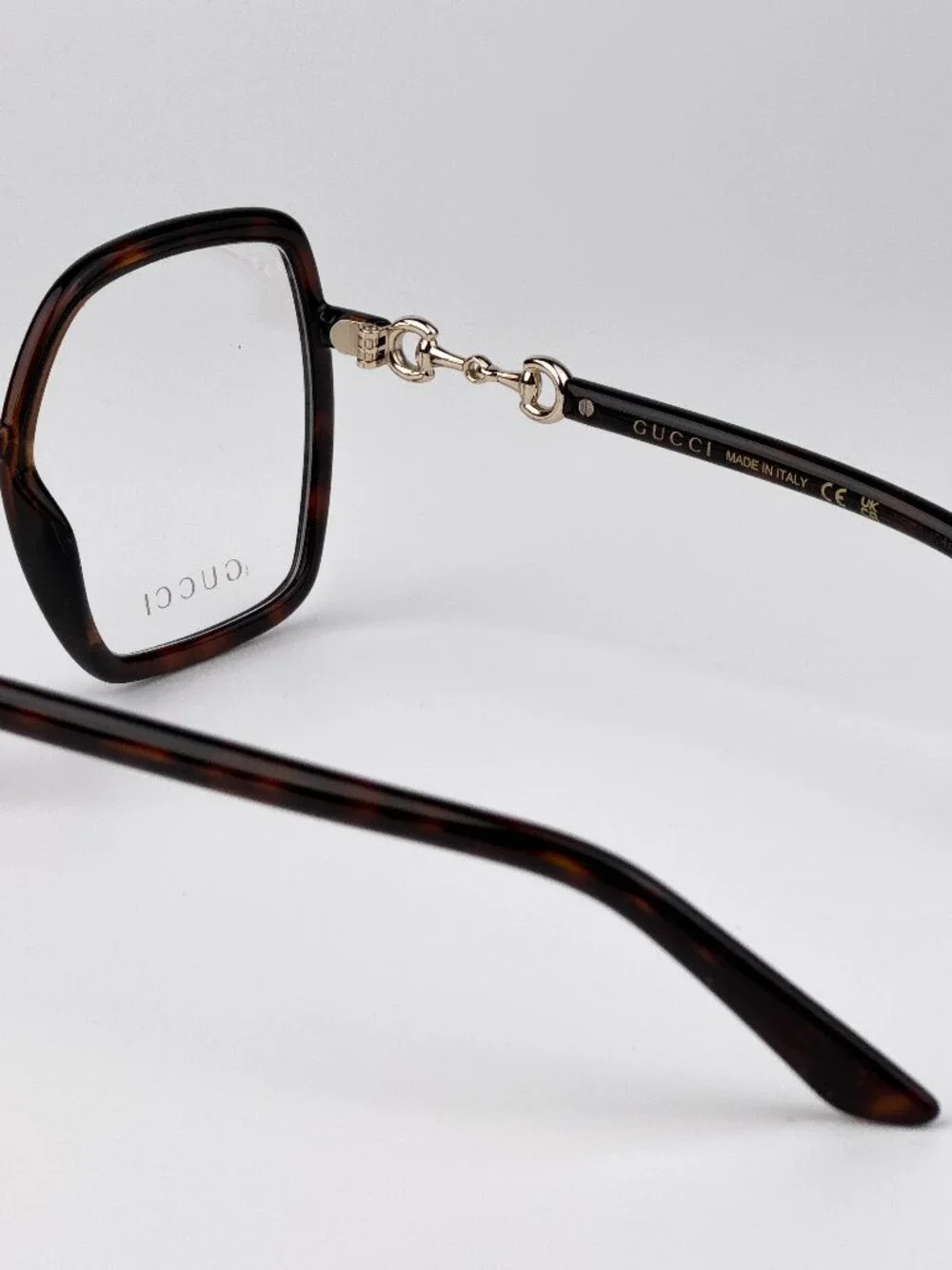 Gucci Women Eyeglasses Havana Square Oversized GG0890O 002 NEW AUTHENTIC